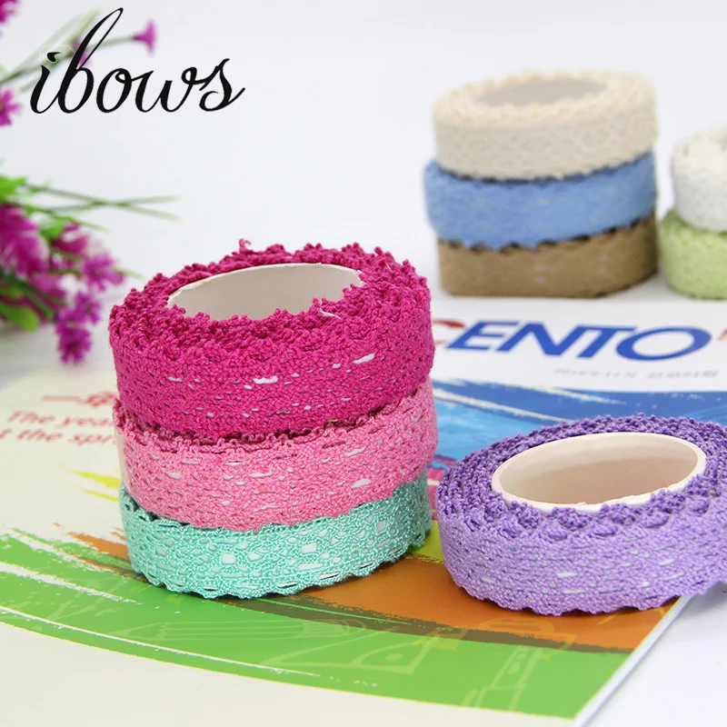 

2Y/Roll 18MM lot of color cotton lace garment sewing fabric decorative cotton crochet lace ribbon handmade jewelry Technology