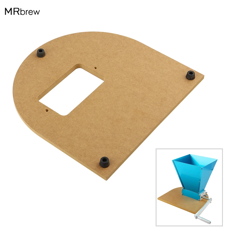 Wooden Mounting Board for Stainless 2 roller Homebrew Barley Grinder