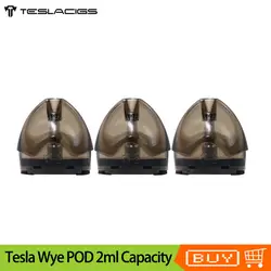 1 шт. 3 шт. 6 шт. оригинальный TESLACIGS Tesla Wye Pod картридж 2 мл емкость 1.2ом Coi многоразового Pod для Tesla WYE Pod Vape комплект