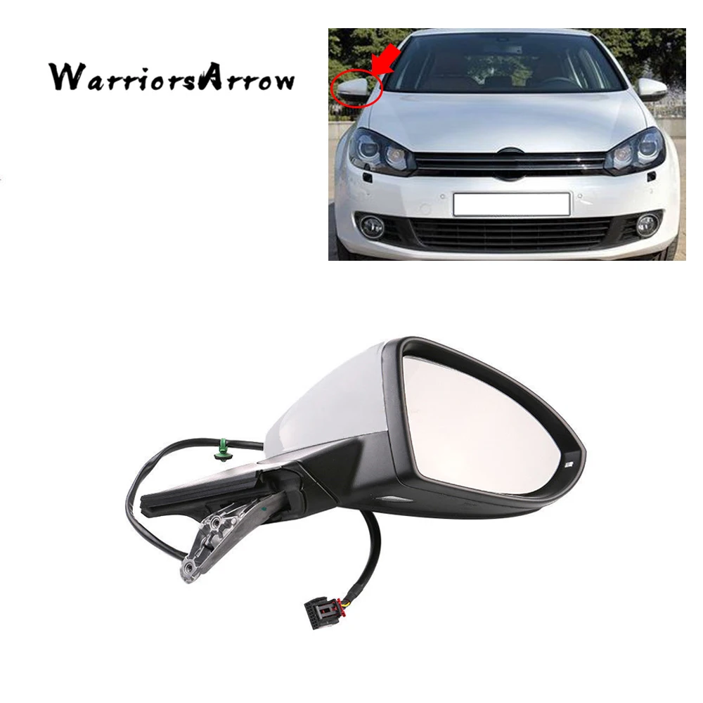 WarriorsArrow PRIMED Front Right Door Rearview Mirror Unit Assembly For