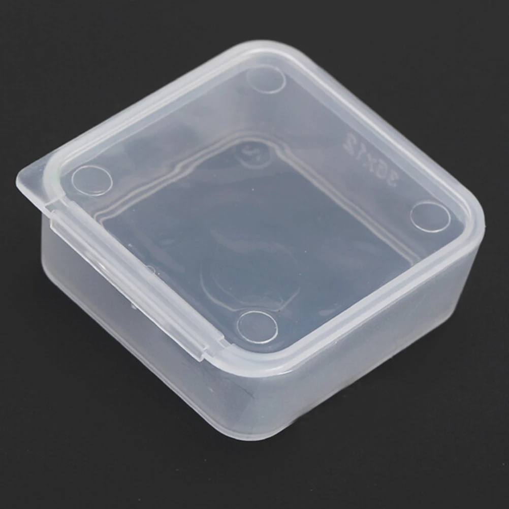 

2018 New 5Pcs/lot Plastic Transparent Small Square Clear Collection Container Case Storage Box Coin Capsules Holders Collecting
