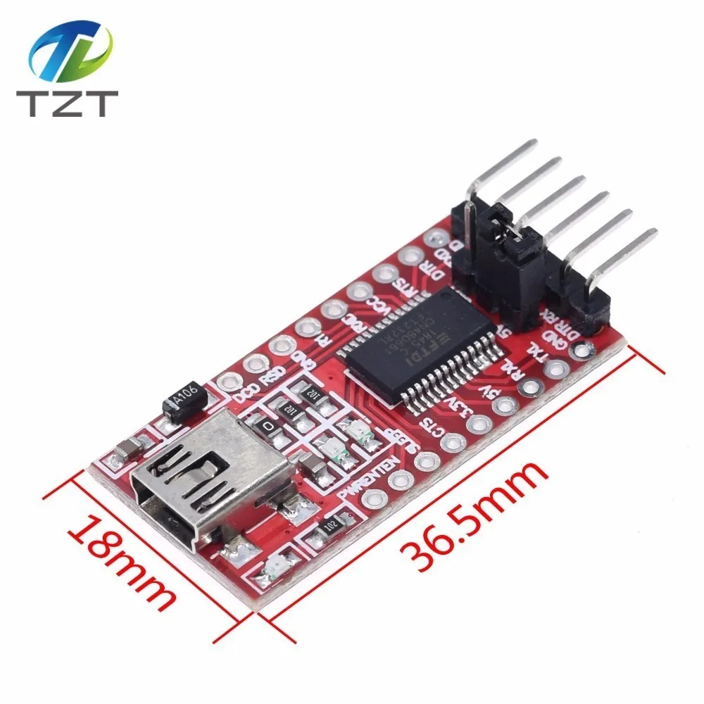 

High Quality FT232RL FT232 FTDI USB 3.3V 5.5V to TTL Serial Adapter Module Mini Port