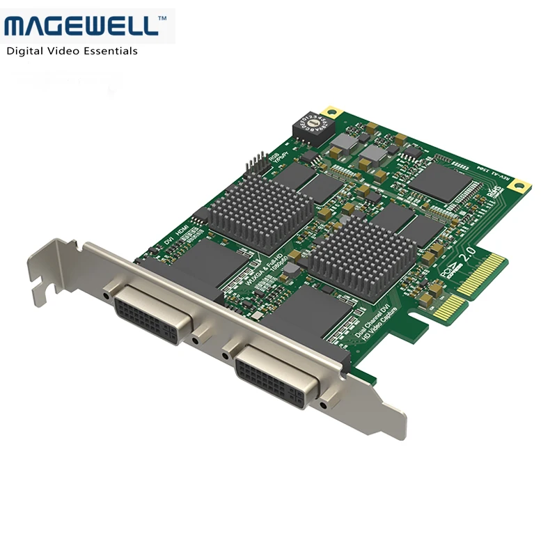 

Magewell Pro Capture Dual DVI new generation DVI capture card support HDMI/VGA/Component input