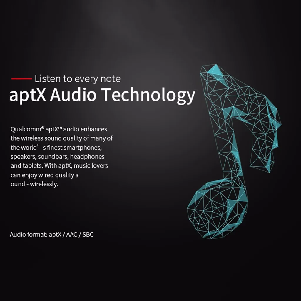 Наушники T1-APTX TWS True AptX Bluetooth 5,0, Беспроводные HD наушники, наушники для спорта, бега, беспроводная bluetooth-гарнитура