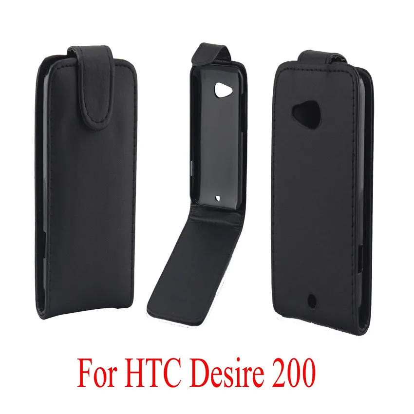 

Coque PU leather phone cases Flip Cover For HTC Desire 200 Back Phone Bags Vertical Up-Down Open skin pouch