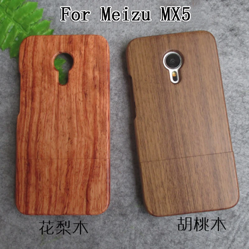 2018 luxury For Meizu MX5 case qimei Natural bamboo and wood shell back cover for MX 5 5.5inch |