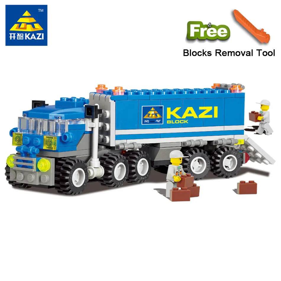 

KAZI 6409 City Dumper Truck Building Blocks Set Model 163+pcs Compatible Legoe DIY Construction Bricks Play Toys For Children