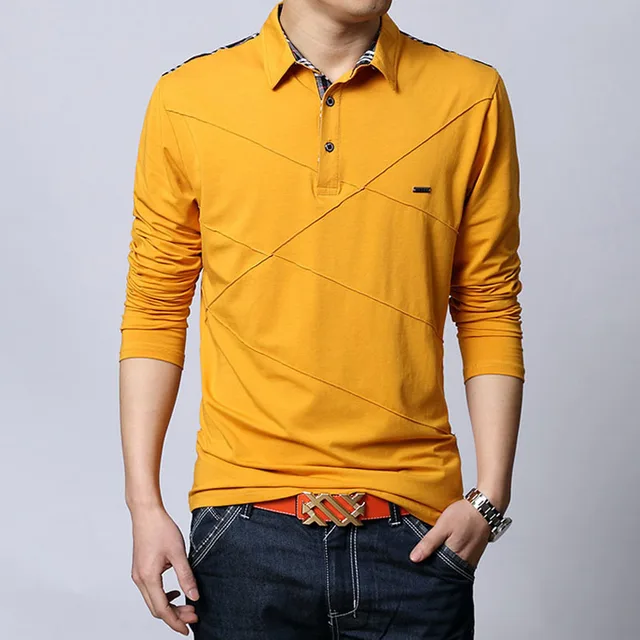 2017 Long Sleeve Polo Shirts Men New Autumn men casual polo shirt brand