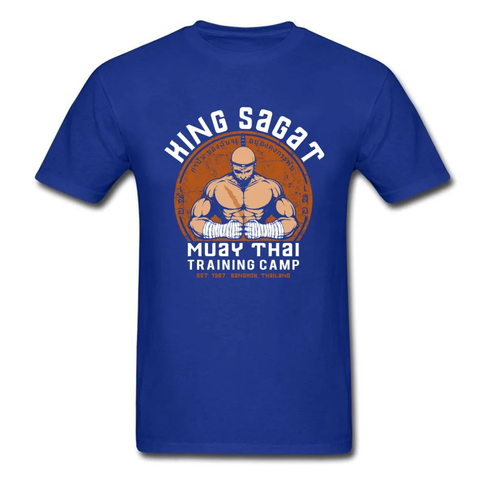 Muay Thai Camp Printing April FOOL DAY Pure Cotton O Neck Mens Tops & Tees Personalized Tee-Shirts Coupons Short Sleeve Tshirts Muay Thai Camp blue