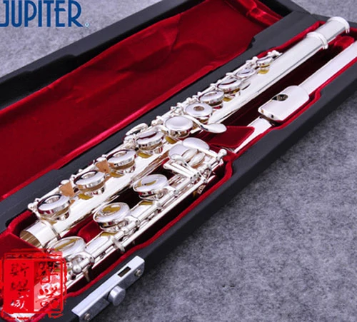 

taiwan flute JUPITER JFL-711 RBES 17 open hole C tune E key Silver flute Musical instruments Professional flauta transversa
