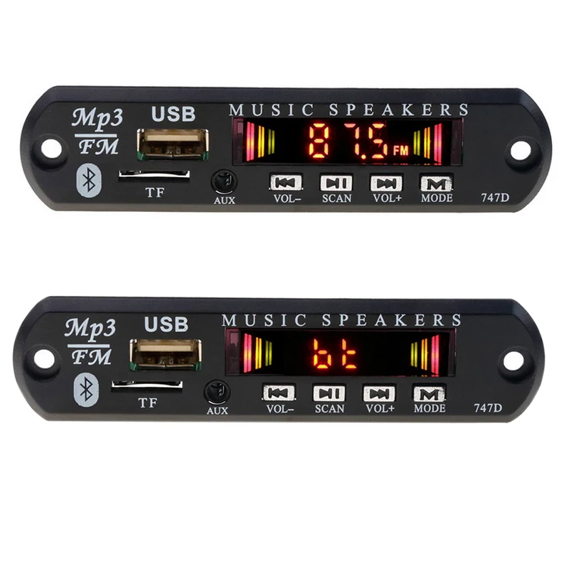 

MP3 Player Decoder USB 3.5 Mm WMA TF AUX 12V Bluetooth FM Radio Car Kit Audio Receiver MP3 Player Board