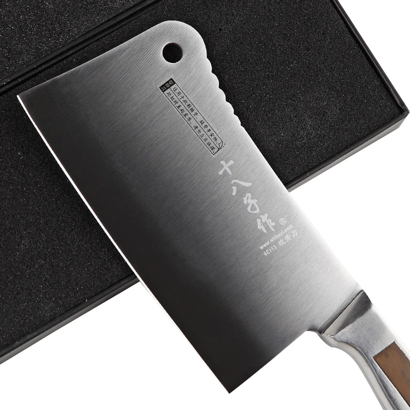 SHIBAZI S601 Superior Quality 7-inch Stainless Steel Heavy Duty Chinese Cleaver - Kitchen Knife for Chopping and Dicing SHIBAZI S601 Superior Quality 7-inch Stainless Steel Heavy Duty Chinese Cleaver - Kitchen Knife for Chopping and Dicing