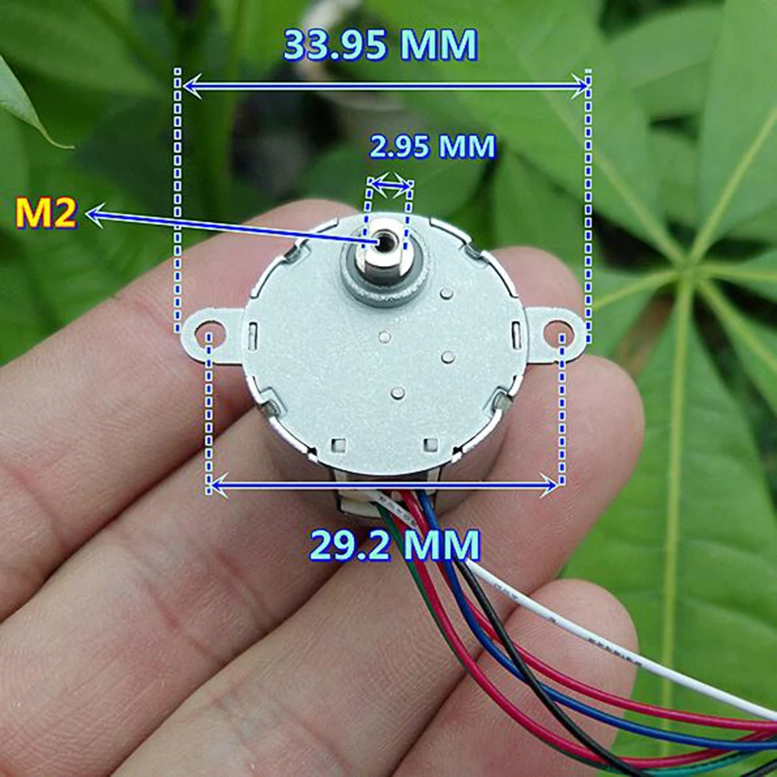 24BYJ DC 5V шаговый двигатель 2 фаза 6 провод шаговый Шестерни угол двигателя: 5,625