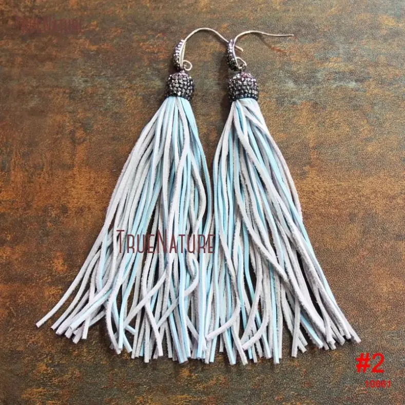 20180309-ER10684- Pave Gun Metal Rhinestone Earring Sheep Leather Earring_2