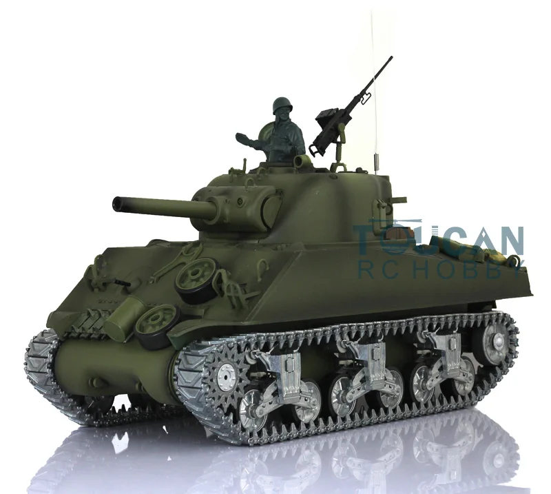 

AU Stock Fast Free HengLong 1/16 Scale WWII USA M4A3 Sherman RTR RC Tank Model Metal Tracks Wheels3898 HL-TK-C-3898-1CC