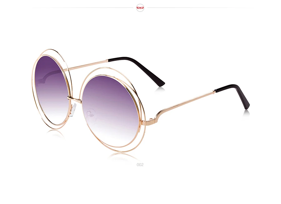Триумф видения Винтаж негабаритных круглые солнцезащитные очки Для женщин Брендовая дизайнерская обувь солнцезащитные очки для Женская обувь, распродажа ретро оттенки женский