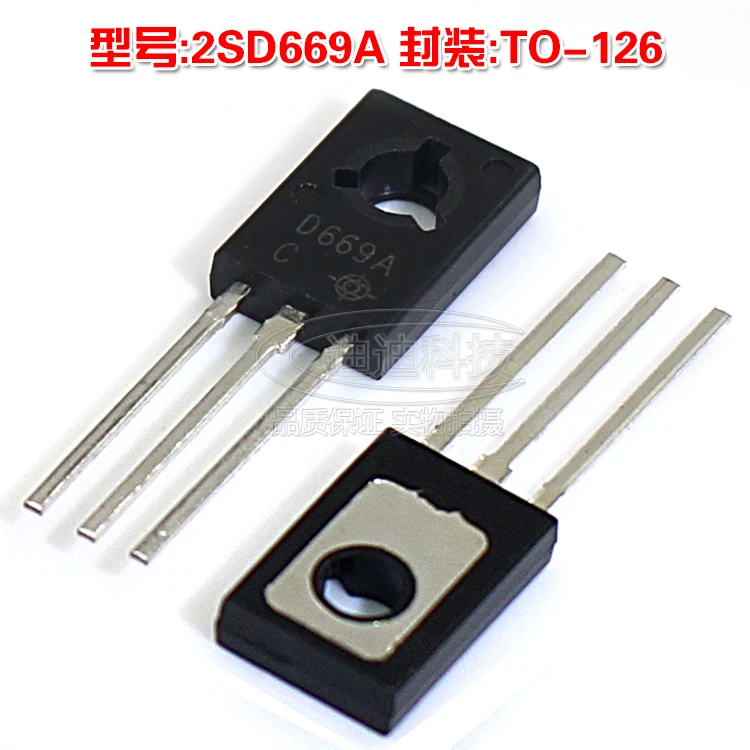 

New 2SD669A TO-126 NPN Power Transistor D669A TO126 on the tube 2SB649A