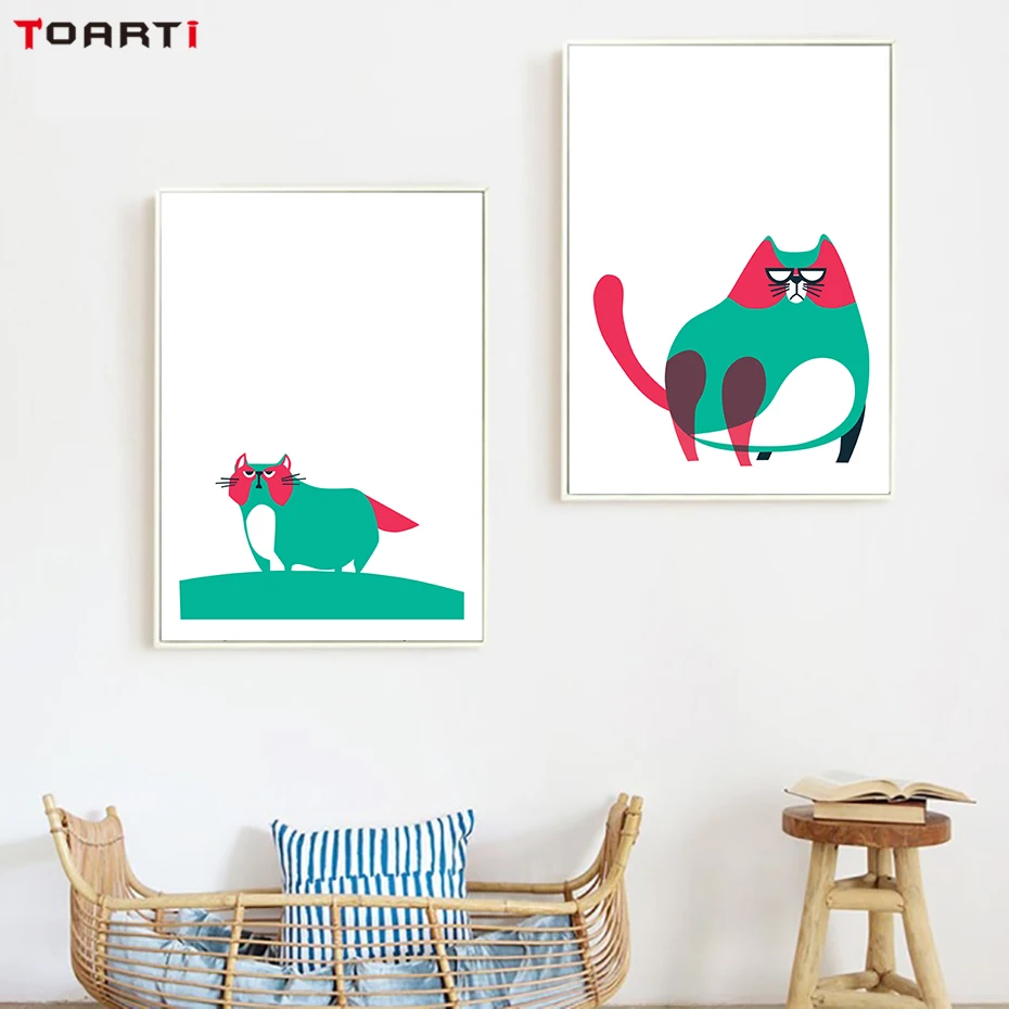 Creative Art  Wall Painting Cartoon Animals (2)