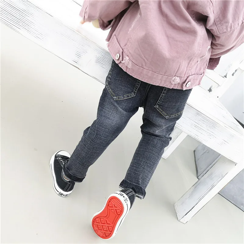 Autumn 2018 New Style Girls Jeans Kids Clothing Pants For Girls Spring Trousers Children Jeans Elastic Waist Fashion For Baby (15)