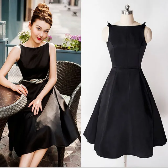 Vintage Long Black Dress