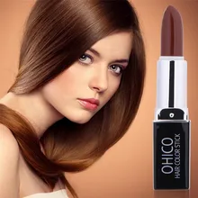 Online Shop Natural Plant Extracts Lipstick Shape Women Hair Dye