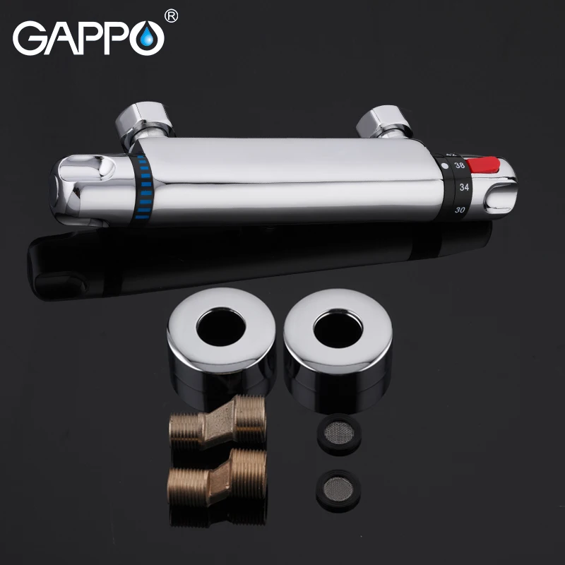 GAPPO Shower Faucets waterfall thermostatic shower faucet wall mounted tub faucet tapware bath mixer with thermostat griferia