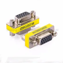 VGA Adapter DB15 15 Pin Adapter VGA Female to Female Connector free shipping