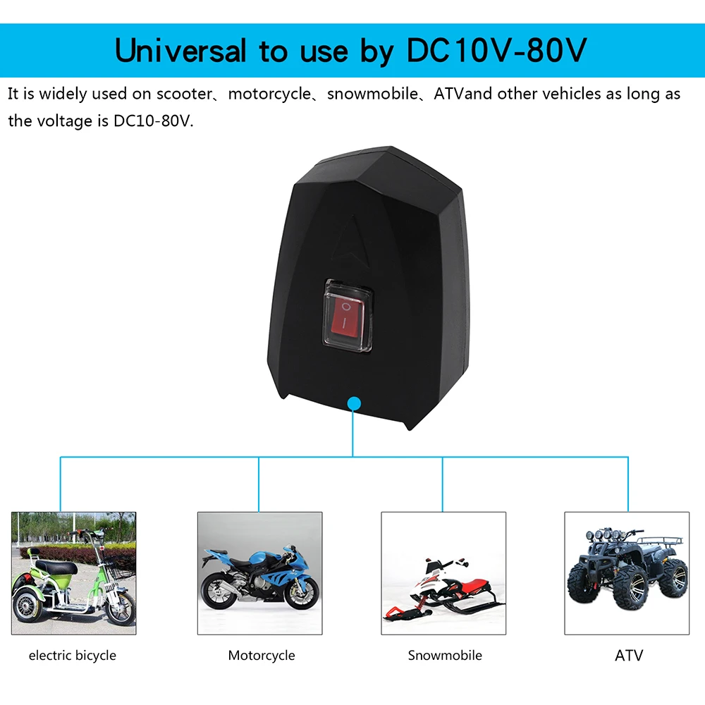 10 V-80 V мотоциклов 2.4A Dual USB Водонепроницаемый Мощность Зарядное устройство ручка скутера прикуриватель адаптер Мото Аксессуары