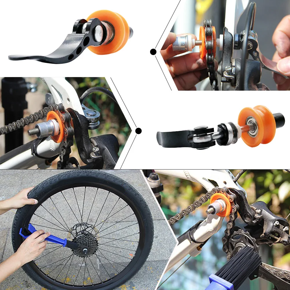 Cheap Professional Durable Nylon Cleaning Tool Support Bicycle Chain Keeper Practical Fix Catcher Accessories Wheel Holder Protector 3