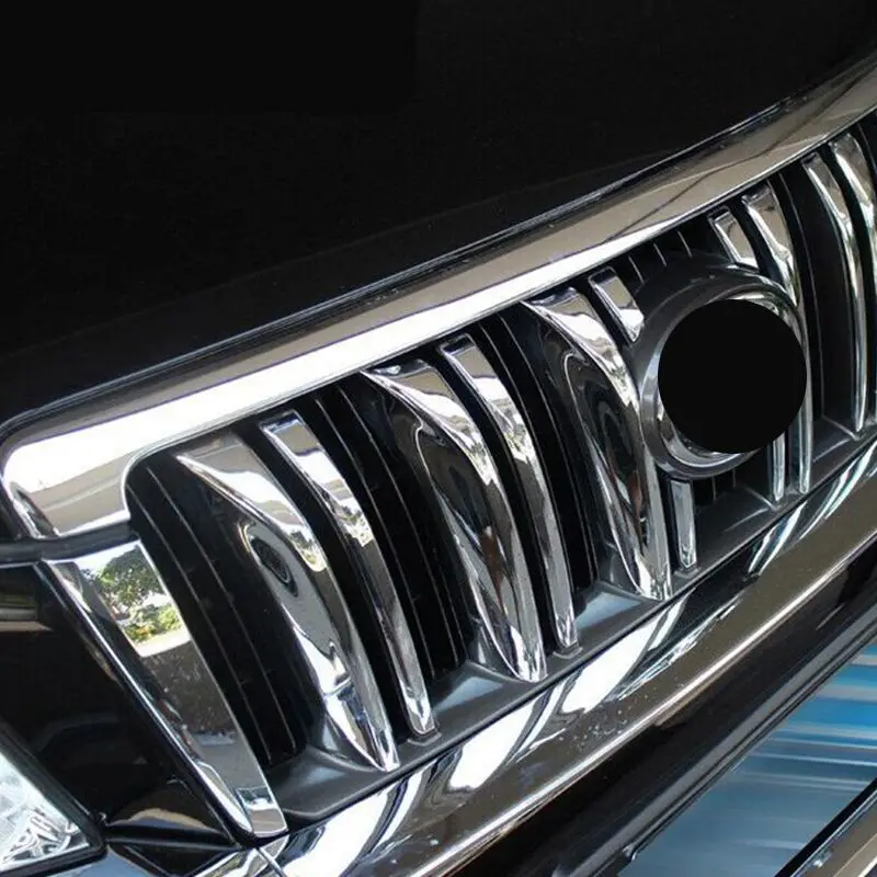 

For Toyota Land Cruiser Prado 150 2010 2011 2012 2013 ABS chrome grille parts cover trim car-styling Accessories 6pcs