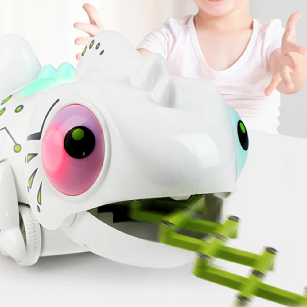 2019 New 2.4GHz Remote Control Robot Chameleon Pet Smart Toy Funny Toy Animals For Children Kids Birthday Gift