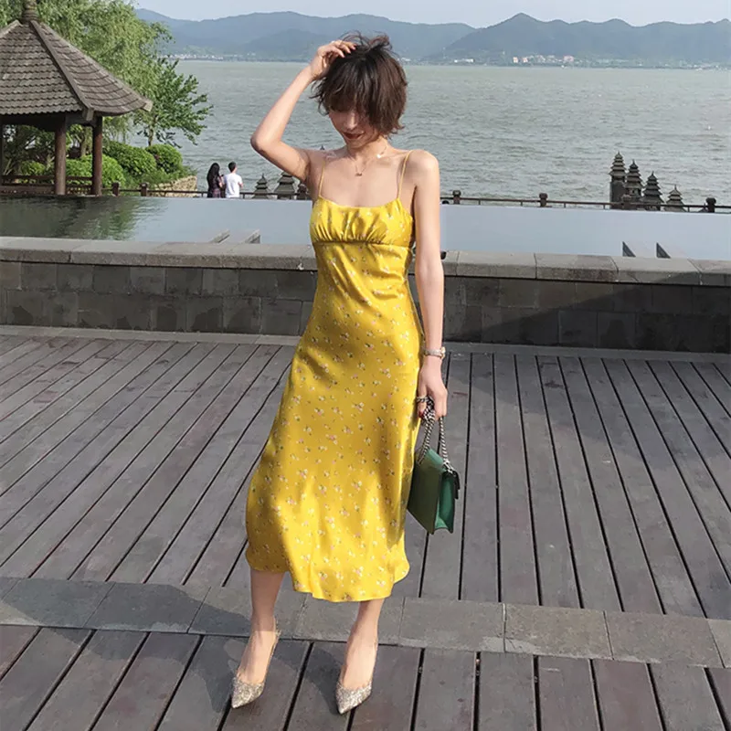 

New Summer 2019 Bohemia Women long dress sling print sleeveless dresses for party holiday