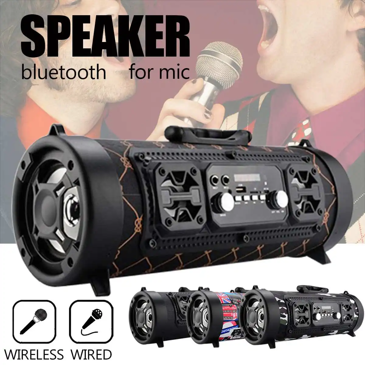 

Wireless bluetooth Speaker Outdoor HIFI Subwoofer Speaker USB AUX TF FM Radio Stereo Loudspeaker Bass MP3 Player Mobile Phone