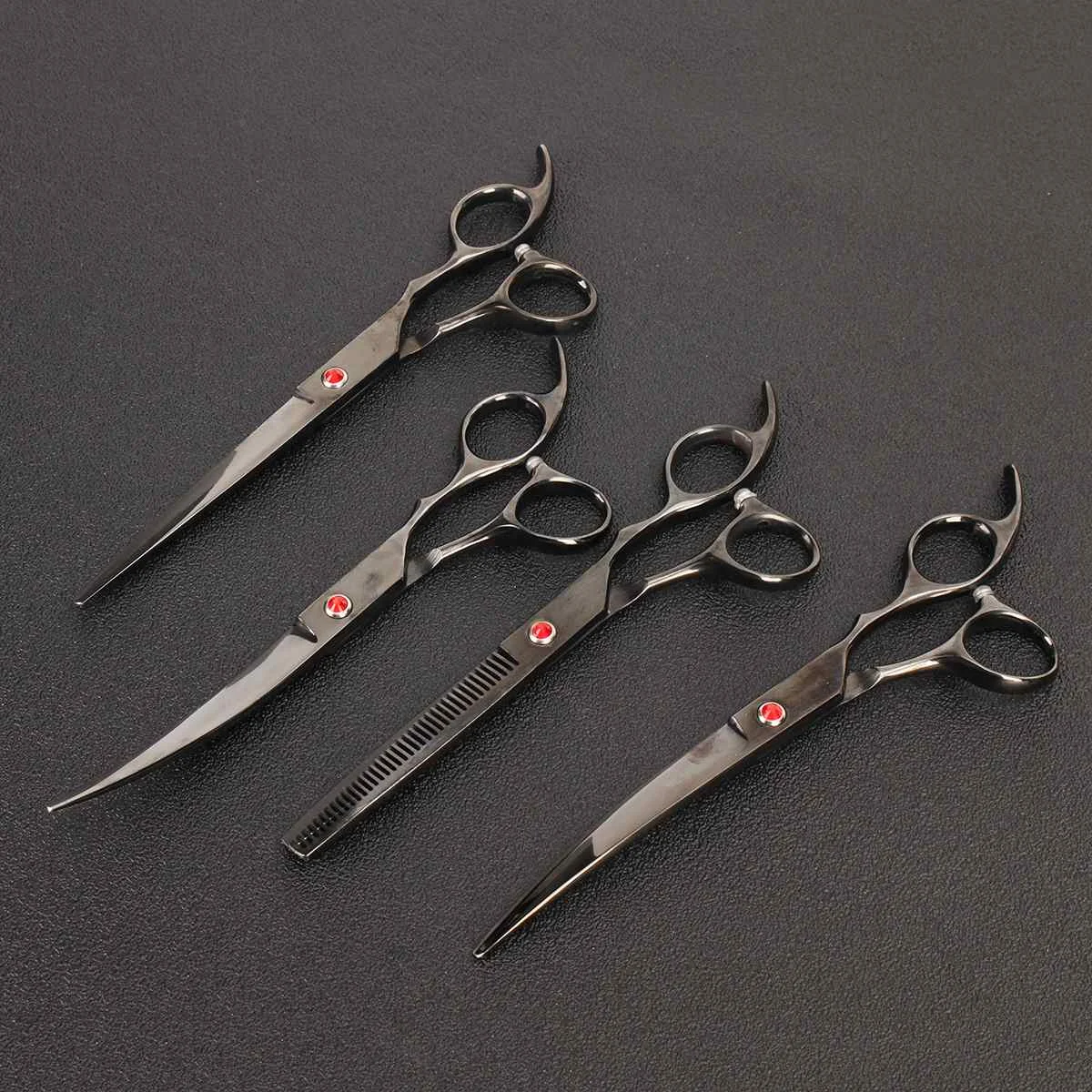 

6PCS 7Inch Professional Pet Dog Hair Grooming Clippers Scissors Shears Kit Hair Cutting Shears Hairdressing Beauty Tool Supplies