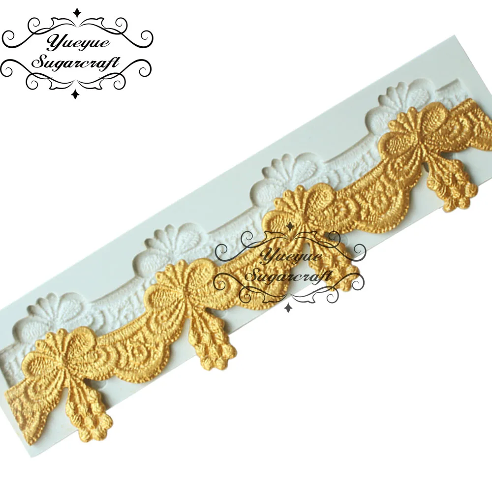 

Yueyue Sugarcraft Border Silicone mold fondant mold cake decorating tools chocolate