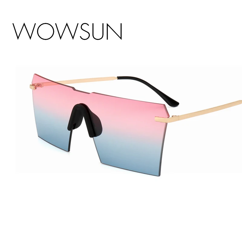 WOWSUN Модные женские Квадратные Солнцезащитные очки роскошные брендовые