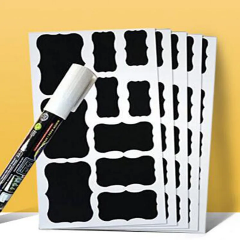 Chalkboard blackboard label removable and self adhesive