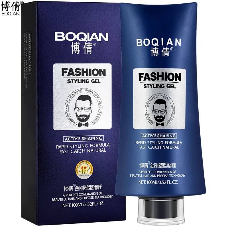 BOQIAN 100ML/1Pcs Straight Hair Styling Gel Fashion Big Back Hair Gel