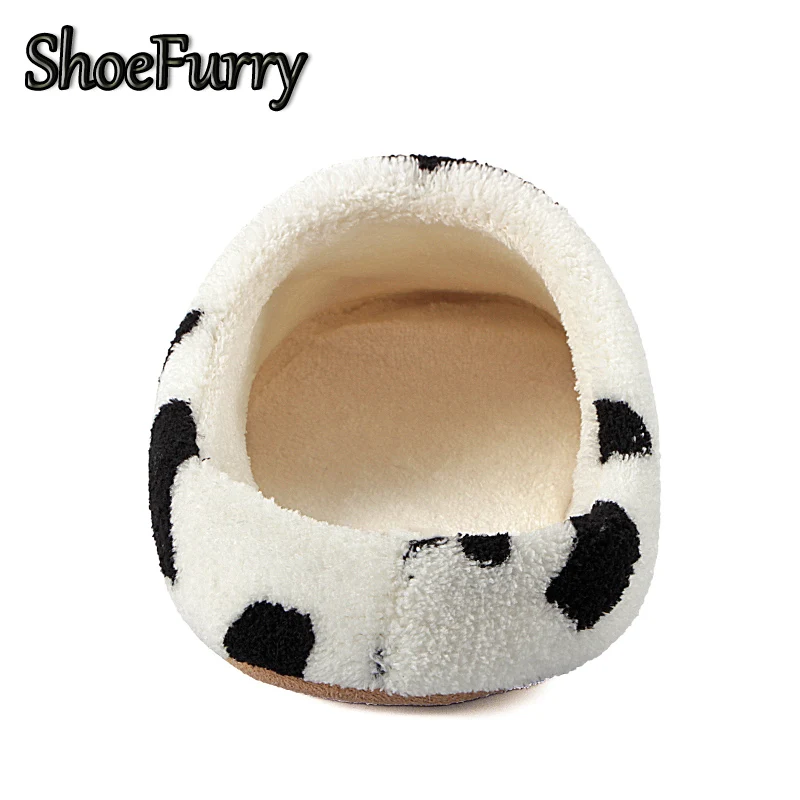 Зимние домашние тапочки ShoeFurry Женская хлопковая обувь мягкие плюшевые для женщин