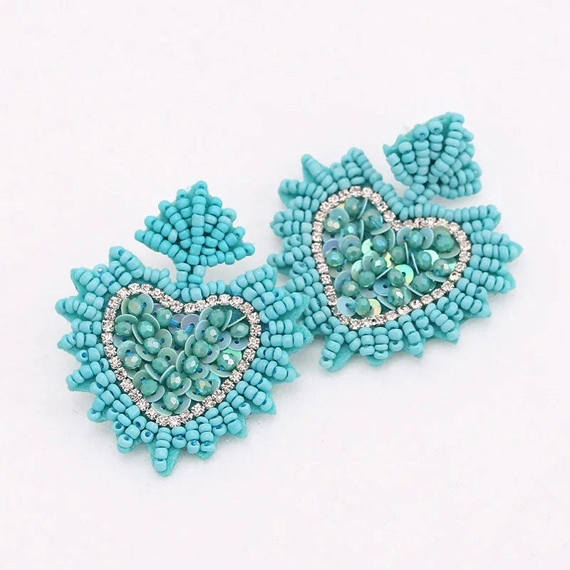 Charm Full Simulated Pearl Beads Statement Stud Earrings Vintage New Wonder Wedding Jewelry Stud Earrings for Women