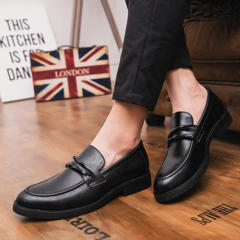 men designer formal leather shoes slip on unique dress male footwear wedding italian luxury brand elegant oxford shoes for men (21)