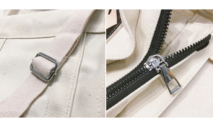 2018 Messenger Bags for Women Preppy Style Girls Ladies Canvas Shopping Travel Casual Totes Girls Zipper Shoulder Crossbody Bags_35