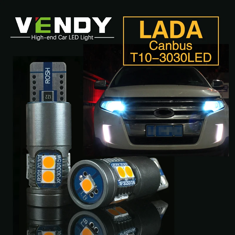 

2x W5W T10 194 2825 Canbus No Error Car LED Clearance Lights Parking Position Width Bulb Lamp For Lada Kalina Vaz Granta Primera
