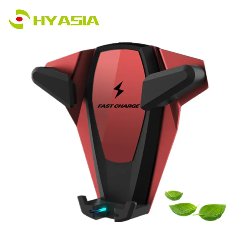 

HYASIA Wireless Charger Car Phone Holder with Aromatherapy For iPhone XS Max X XR 8 Samsung Note 9 S9 Mobile Phone Stand Holder