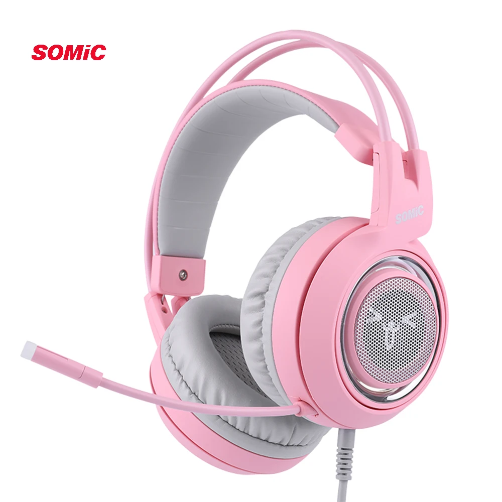 USB Гарнитура SOMIC G951 с функцией шумоподавления и светодиодной подсветкой|Наушники