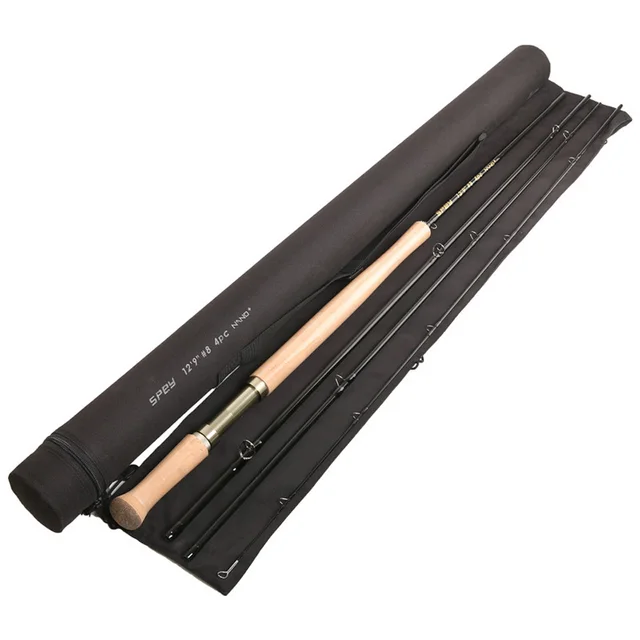 Cheap Maximumcatch Fly Fishing Rod 12.9FT 8WT 4PCS  Medium-Fast Action With Cordura Tube Carbon Fly Rod