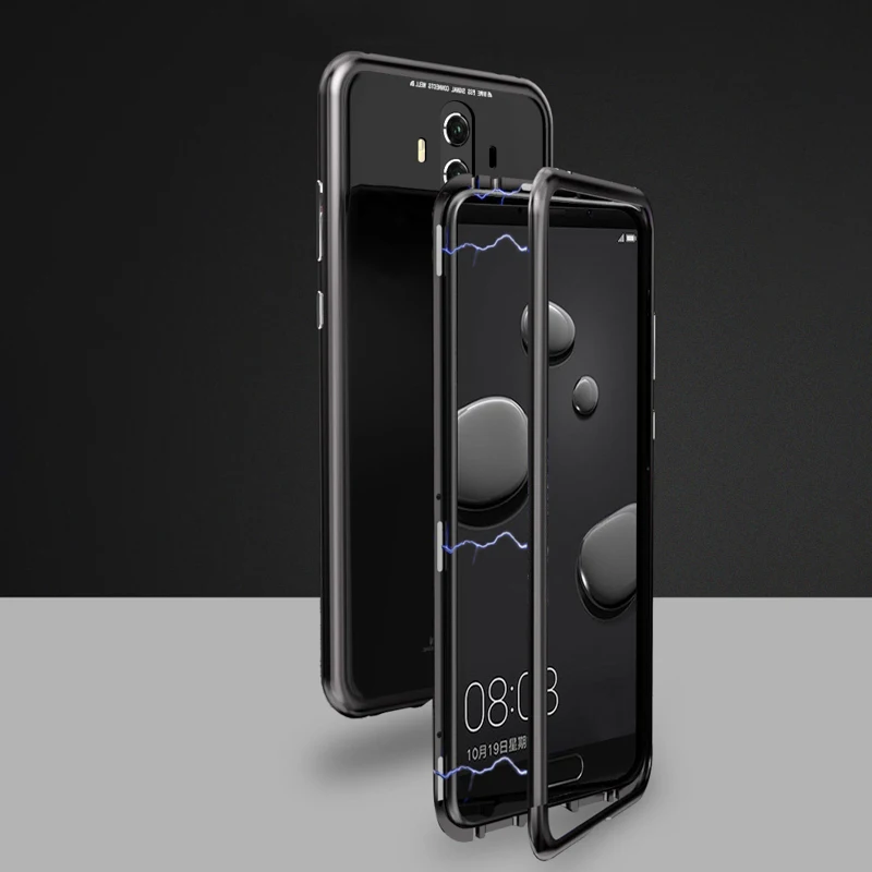 Магнитный стеклянный флип чехол 360 для Huawei Mate 20 Pro P30 P20 Lite Nova 5t 3i 4 V20 P Smart Z Honor 8X 9X Y9