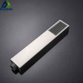 

Brushed Nickel Bathroom Sprayer Head Water Saving Showerhead Chrome Handheld Handshower Plastic Shower Faucet Replace Head