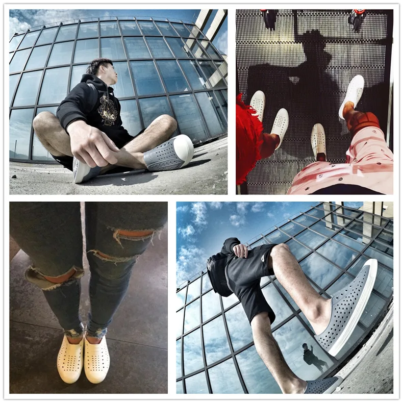 Allwesome Men Nativ Jelly Shoes Summer Scarpe Garden Clogs Beach Men Solid Platform Red Sandals Croc Slip on Laarzen Dames