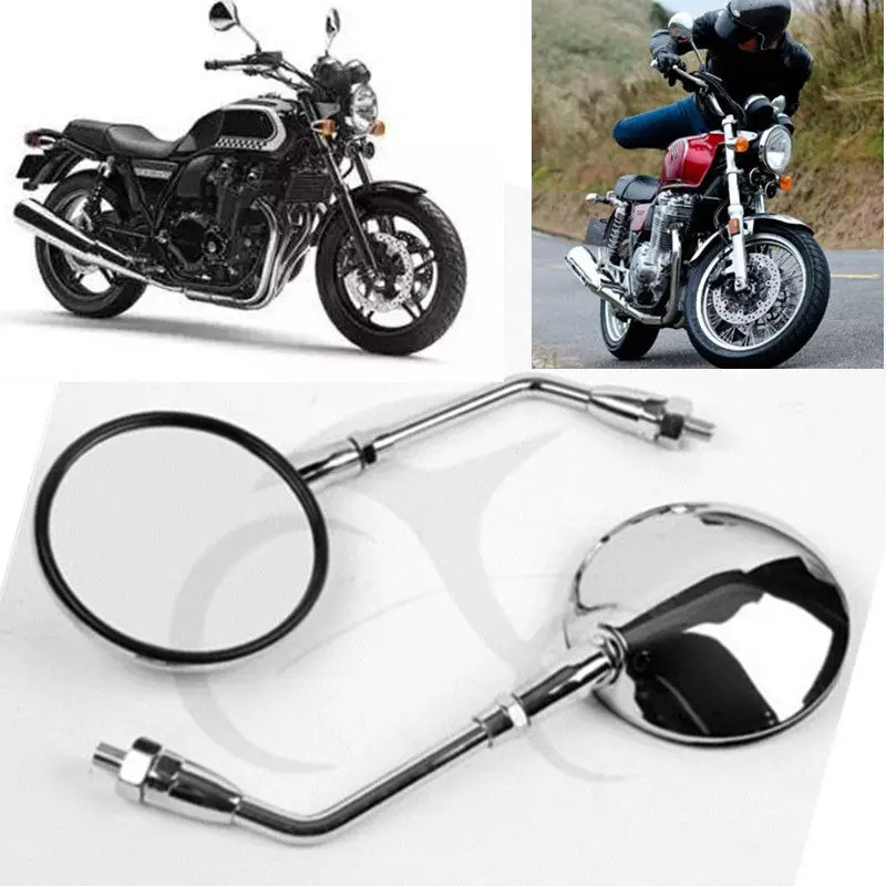 Боковые зеркала заднего вида для мотоцикла пара 10 мм HONDA CB500 CB750 CB1100 CB1000 CB1300 GL1100 GL500